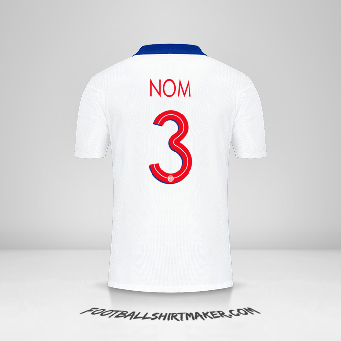 Maillot Paris Saint Germain Cup 2020/21 Extérieur -  nom - 3