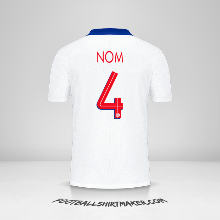 Maillot Paris Saint Germain Cup 2020/21 Extérieur -  nom - 4