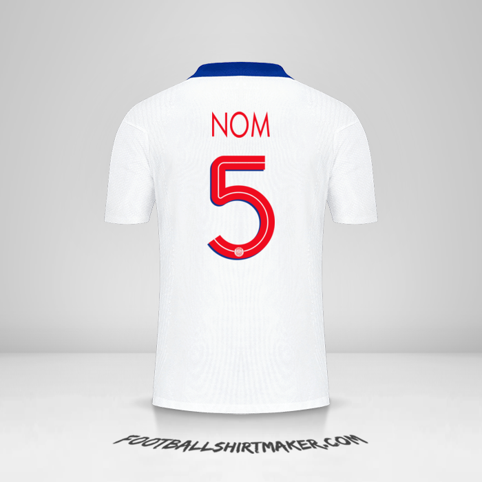 Maillot Paris Saint Germain Cup 2020/21 Extérieur -  nom - 5