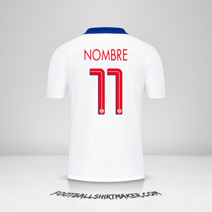 Jersey Paris Saint Germain Cup 2020/21 Visita -  nombre - 11