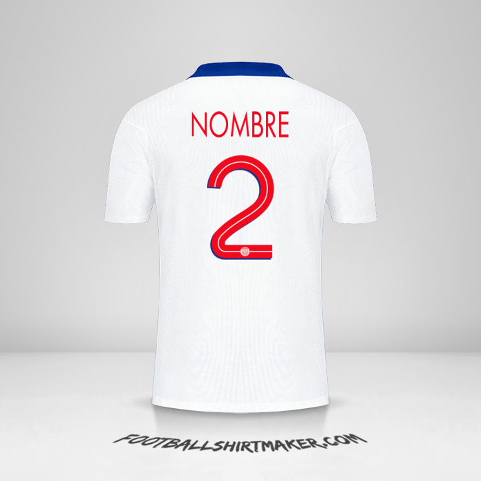 Camiseta Paris Saint Germain Cup 2020/21 Visita -  nombre - 2