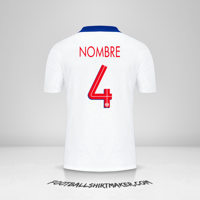Camiseta Paris Saint Germain Cup 2020/21 Visita -  nombre - 4