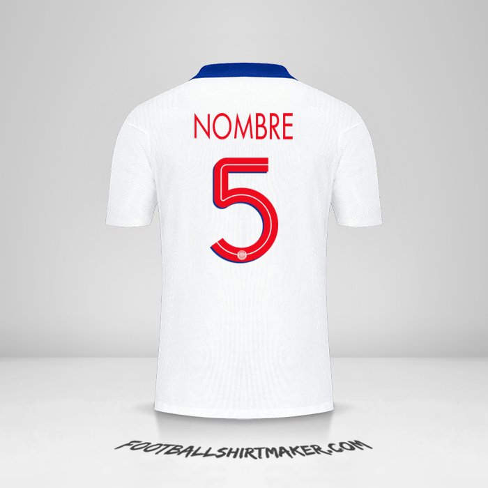 Jersey Paris Saint Germain Cup 2020/21 Visita -  nombre - 5