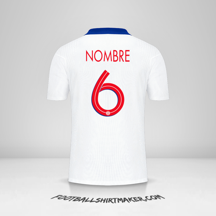 Camiseta Paris Saint Germain Cup 2020/21 Visita -  nombre - 6