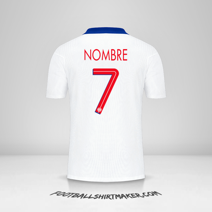 Jersey Paris Saint Germain Cup 2020/21 Visita -  nombre - 7