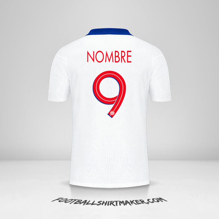Jersey Paris Saint Germain Cup 2020/21 Visita -  nombre - 9