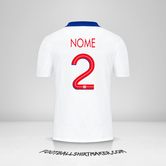 Maglia Paris Saint Germain Cup 2020/21 Seconda -  nome - 2