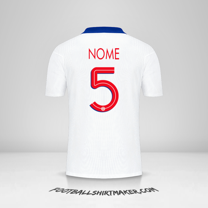 Maglia Paris Saint Germain Cup 2020/21 Seconda -  nome - 5
