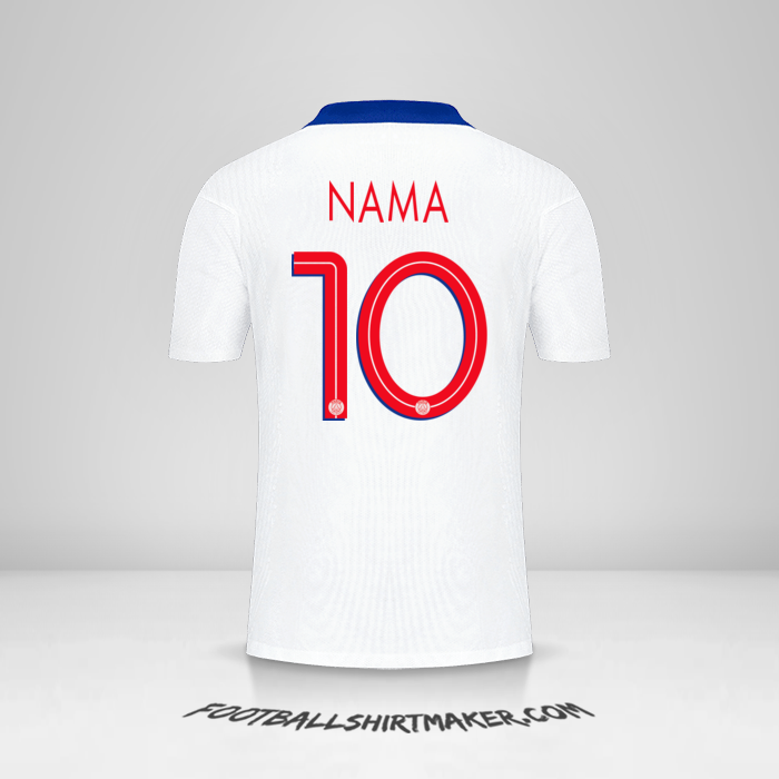 Jersey Paris Saint Germain Cup 2020/21 Alternatif -  nama - 10