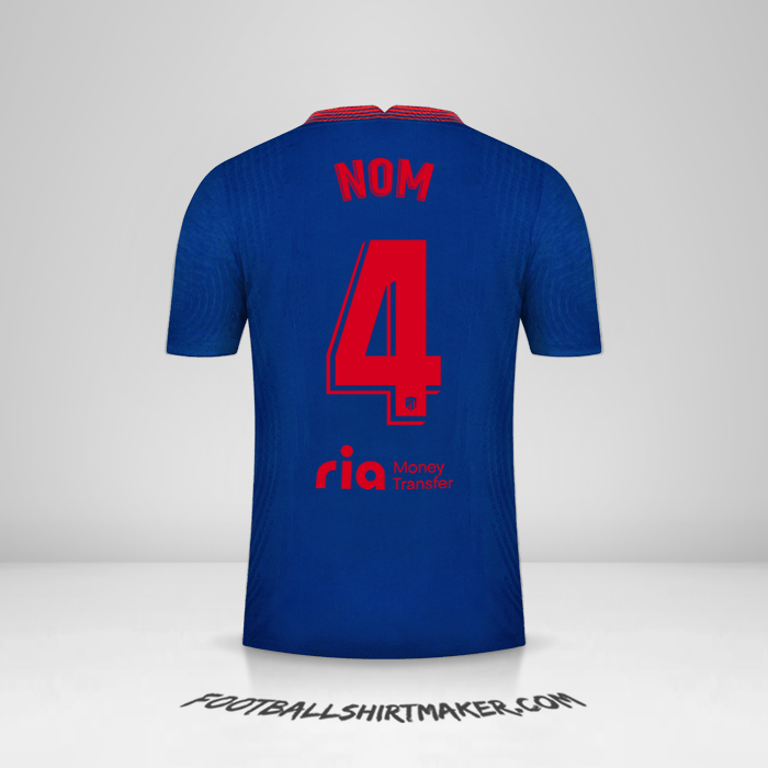 Maillot Atletico Madrid 2020/21 Extérieur -  nom - 4