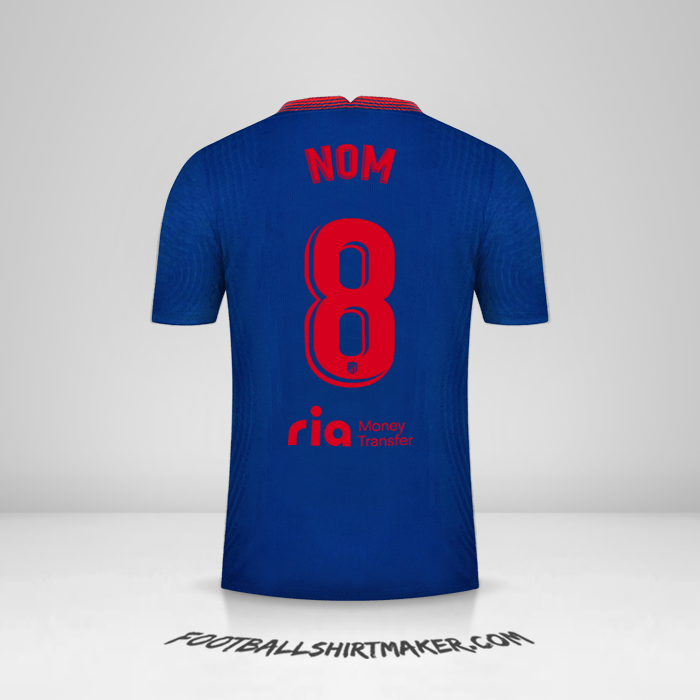 Maillot Atletico Madrid 2020/21 Extérieur -  nom - 8