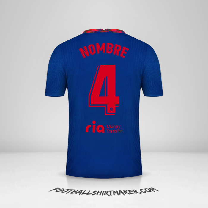 Jersey Atletico Madrid 2020/21 Visita -  nombre - 4