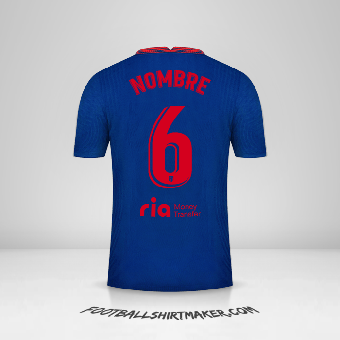 Jersey Atletico Madrid 2020/21 Visita -  nombre - 6