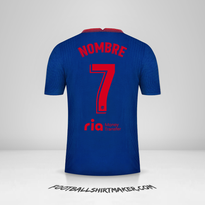 Camiseta Atletico Madrid 2020/21 Visita -  nombre - 7