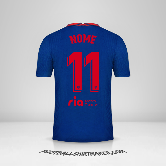 Camisola Atletico Madrid 2020/21 Alternativa -  nome - 11