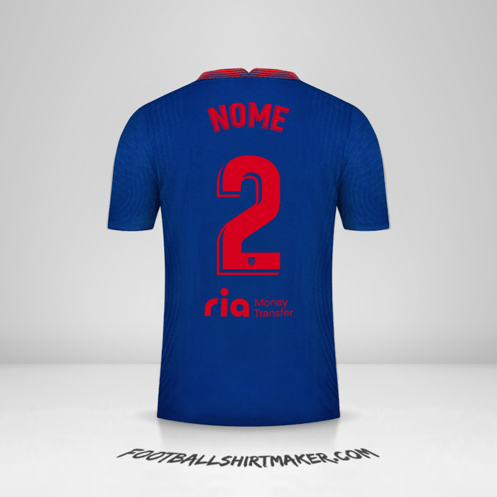 Maglia Atletico Madrid 2020/21 Seconda -  nome - 2