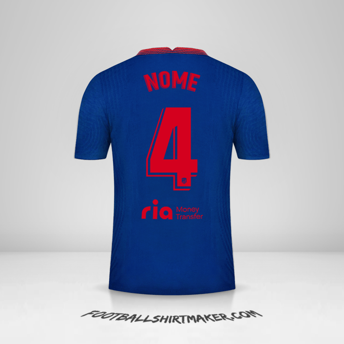 Maglia Atletico Madrid 2020/21 Seconda -  nome - 4