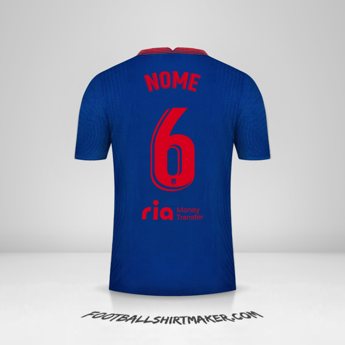 Maglia Atletico Madrid 2020/21 Seconda -  nome - 6