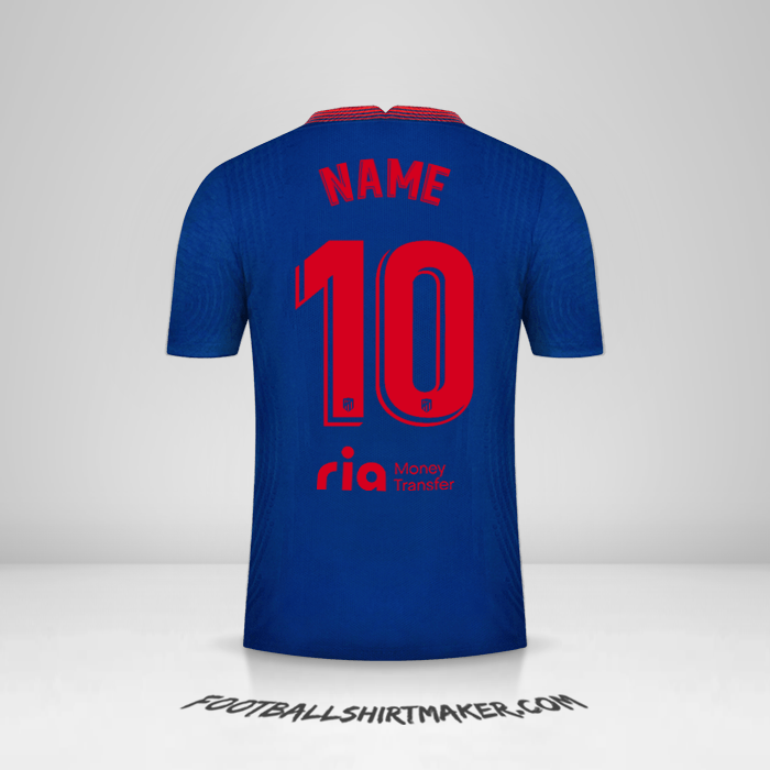 Jersey Atletico Madrid 2020/21 Away -  name - 10