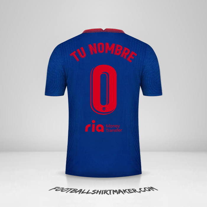 Jersey Atletico Madrid 2020/21 II -  tu nombre - 0