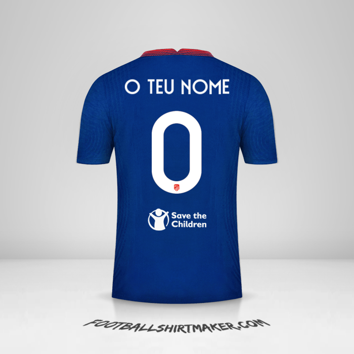Camisola Atletico Madrid Cup 2020/21 II -  o teu nome - 0