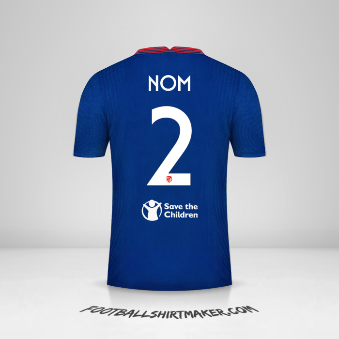 Maillot Atletico Madrid Cup 2020/21 Extérieur -  nom - 2