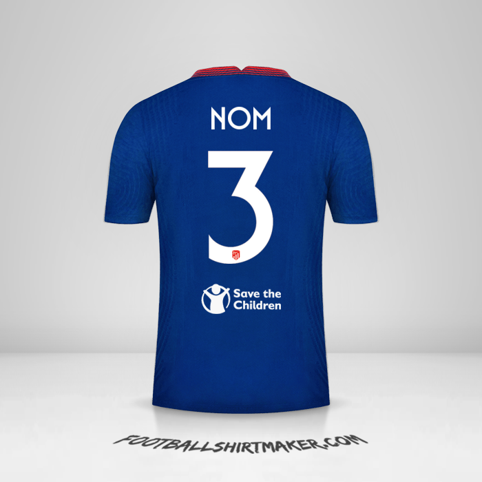 Maillot Atletico Madrid Cup 2020/21 Extérieur -  nom - 3
