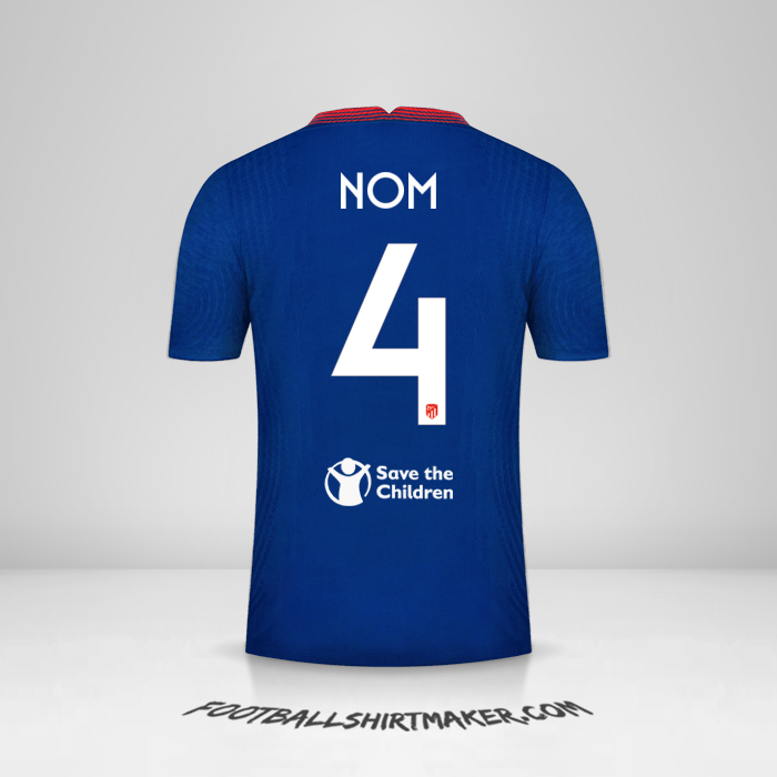 Maillot Atletico Madrid Cup 2020/21 Extérieur -  nom - 4