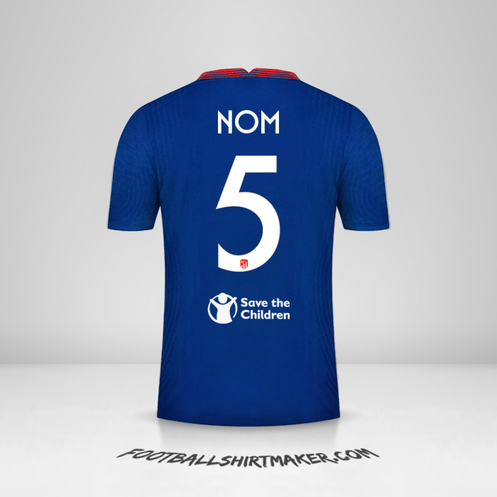 Maillot Atletico Madrid Cup 2020/21 Extérieur -  nom - 5