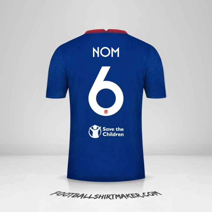 Maillot Atletico Madrid Cup 2020/21 Extérieur -  nom - 6