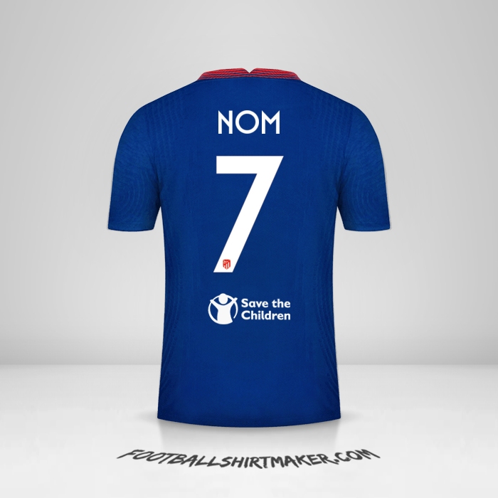 Maillot Atletico Madrid Cup 2020/21 Extérieur -  nom - 7