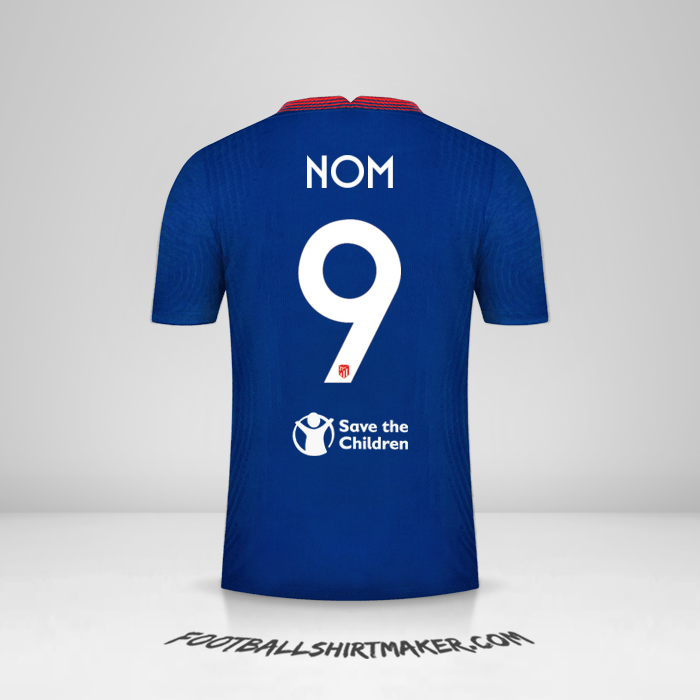 Maillot Atletico Madrid Cup 2020/21 Extérieur -  nom - 9