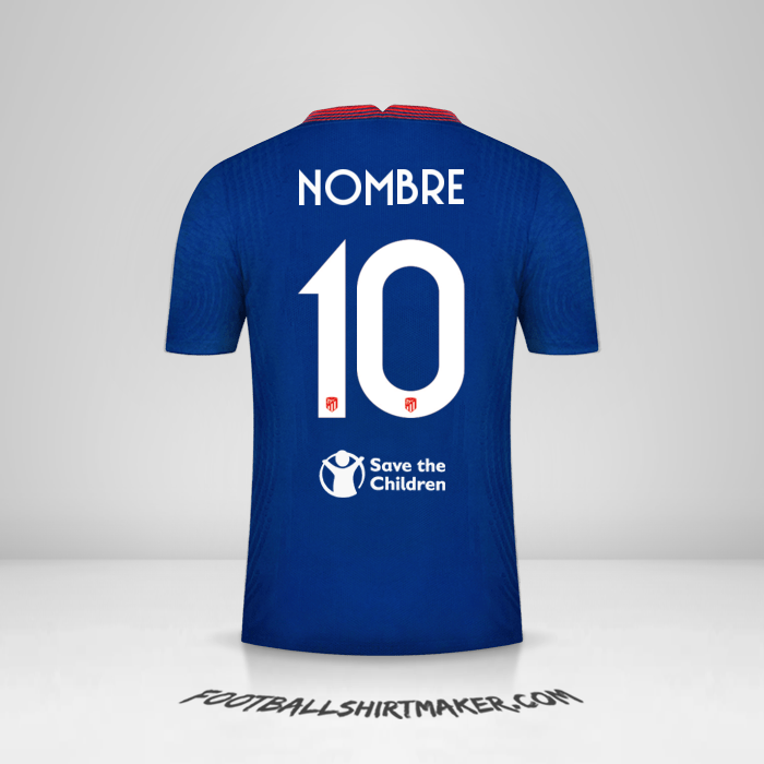 Camiseta Atletico Madrid Cup 2020/21 Visita -  nombre - 10
