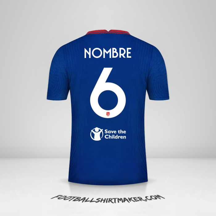 Camiseta Atletico Madrid Cup 2020/21 Visita -  nombre - 6