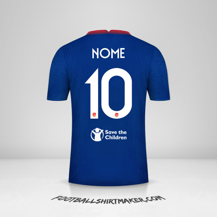 Maglia Atletico Madrid Cup 2020/21 Seconda -  nome - 10