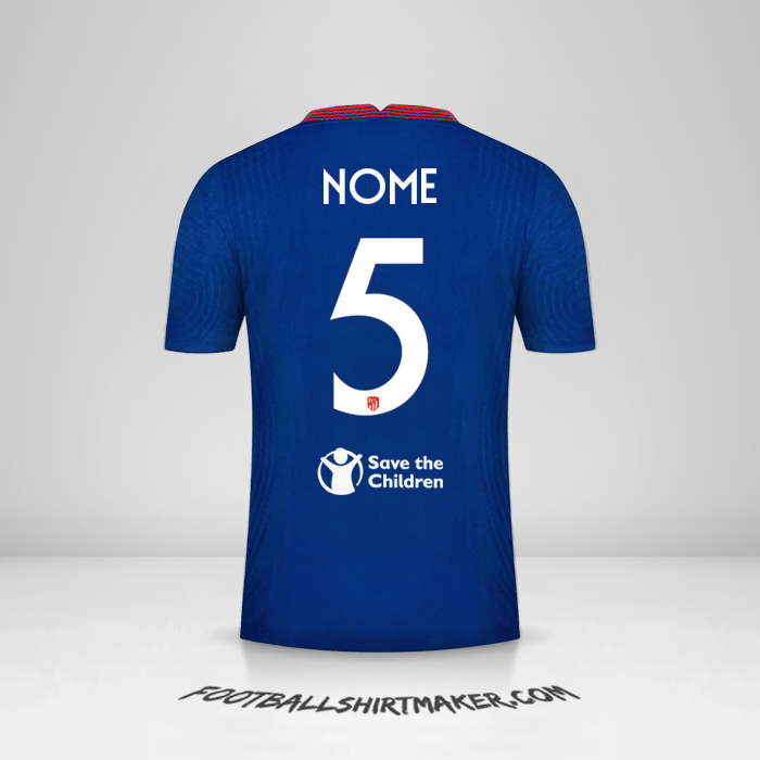 Maglia Atletico Madrid Cup 2020/21 Seconda -  nome - 5