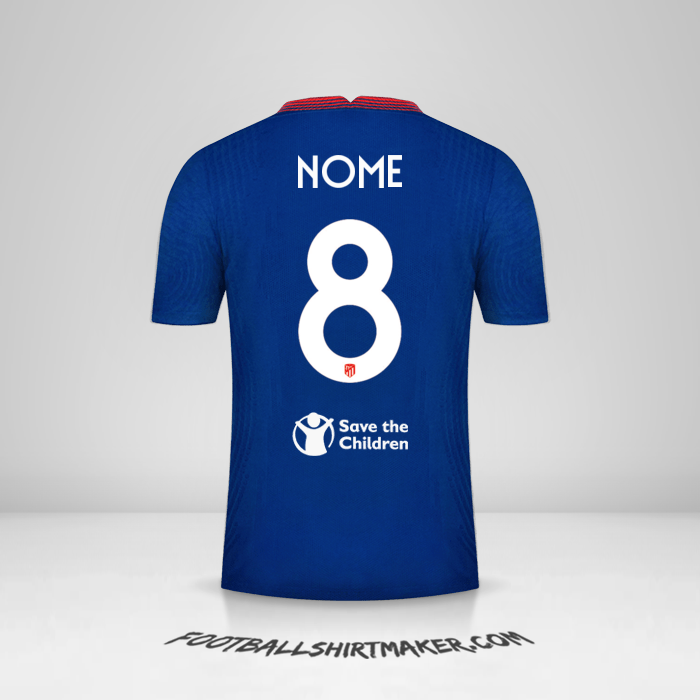 Maglia Atletico Madrid Cup 2020/21 Seconda -  nome - 8