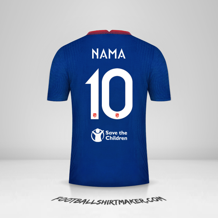 Jersey Atletico Madrid Cup 2020/21 Alternatif -  nama - 10