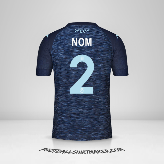 Maillot Racing Club 2021 Extérieur -  nom - 2