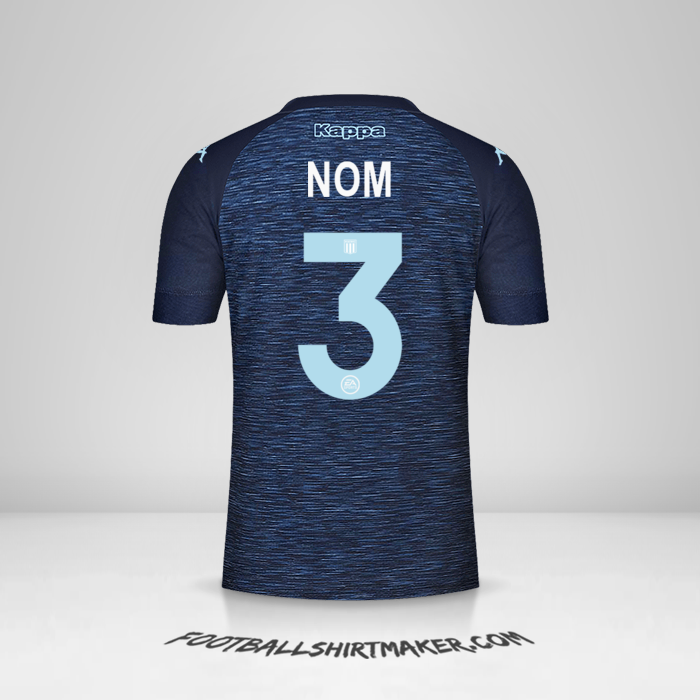 Maillot Racing Club 2021 Extérieur -  nom - 3