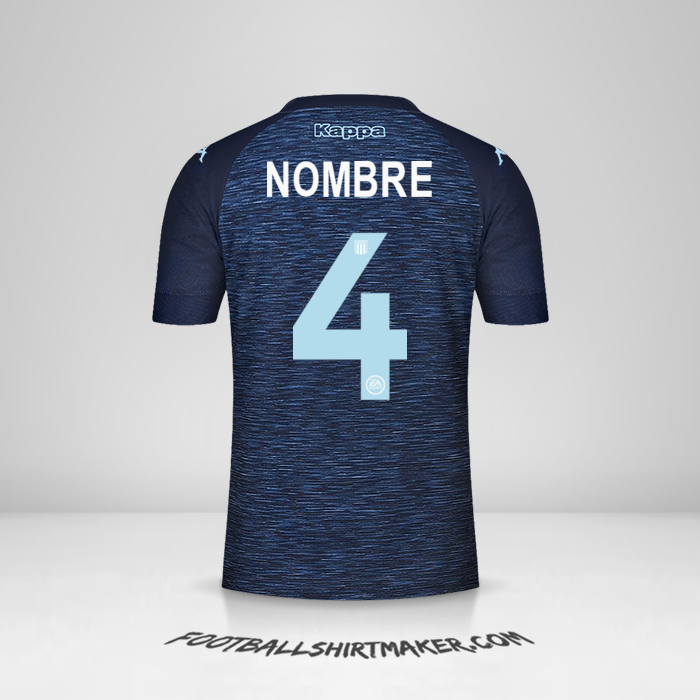 Camiseta Racing Club 2021 Visita -  nombre - 4