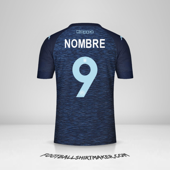 Camiseta Racing Club 2021 Visita -  nombre - 9