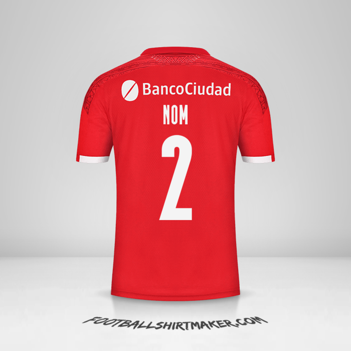 Maillot Independiente 2021 -  nom - 2