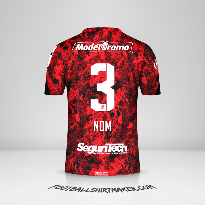 Maillot Toluca FC 2021 -  nom - 3