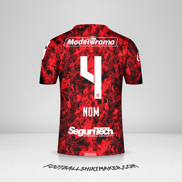 Maillot Toluca FC 2021 -  nom - 4