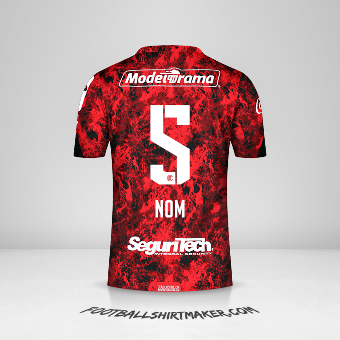 Maillot Toluca FC 2021 -  nom - 5