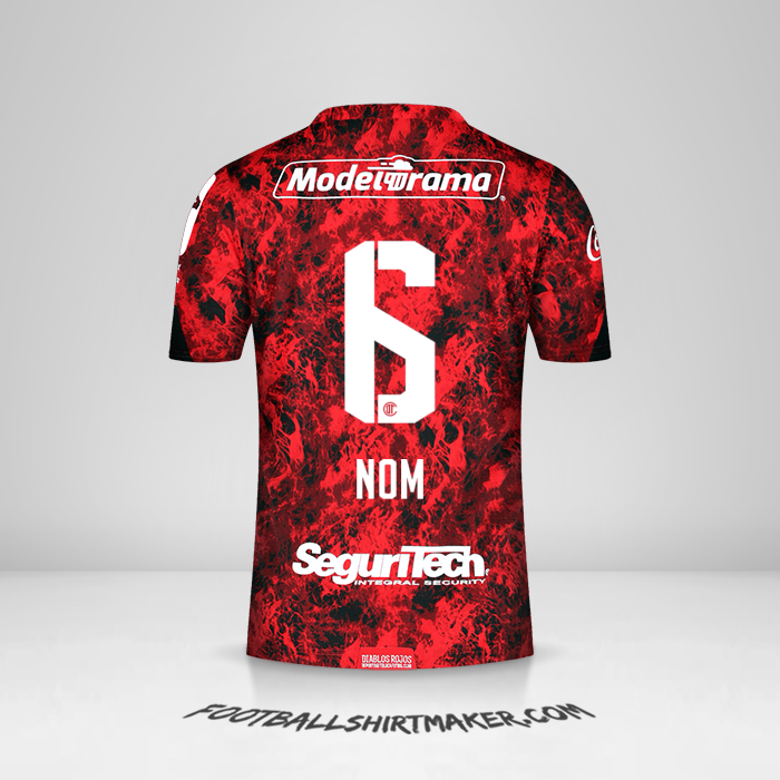 Maillot Toluca FC 2021 -  nom - 6