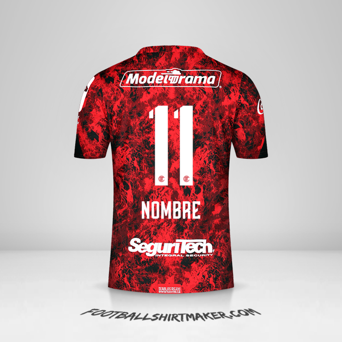 Jersey Toluca FC 2021 -  nombre - 11