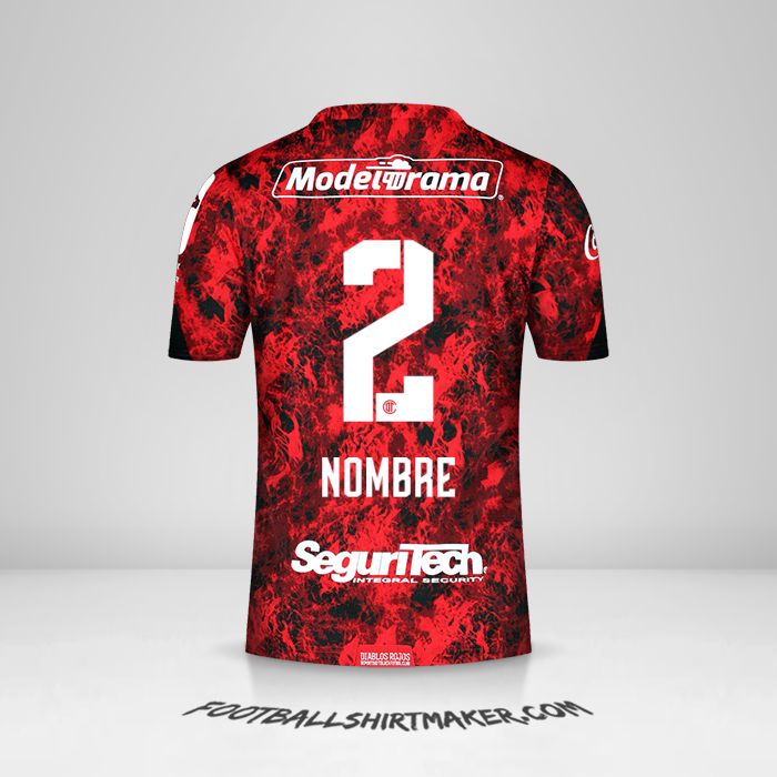 Jersey Toluca FC 2021 -  nombre - 2