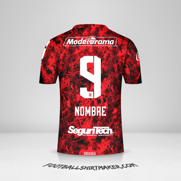 Jersey Toluca FC 2021 -  nombre - 9